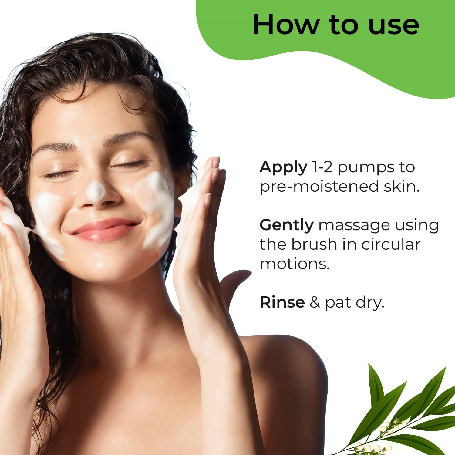 Pilgrim Australian Tea Tree & 1% Salicylic Acid Foaming Face Wash with Brush For Oily Skin, Acne And Pimples - Grab2buy