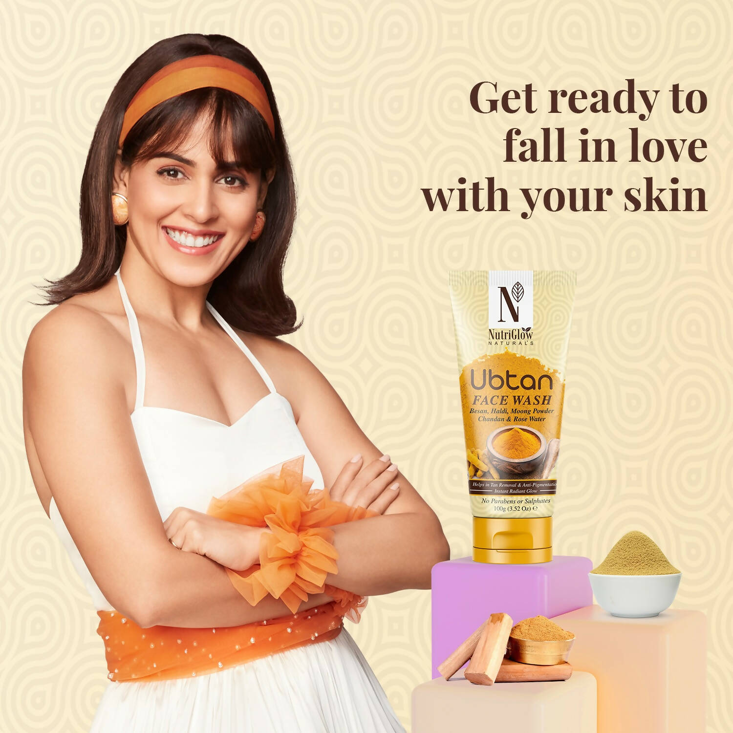 NutriGlow NATURAL'S Ubtan Face Wash - Grab2buy