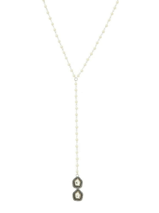 Beaded Kundan Necklace - Ruby Raang Grab2Buy Ruby Raang Grab2Buy