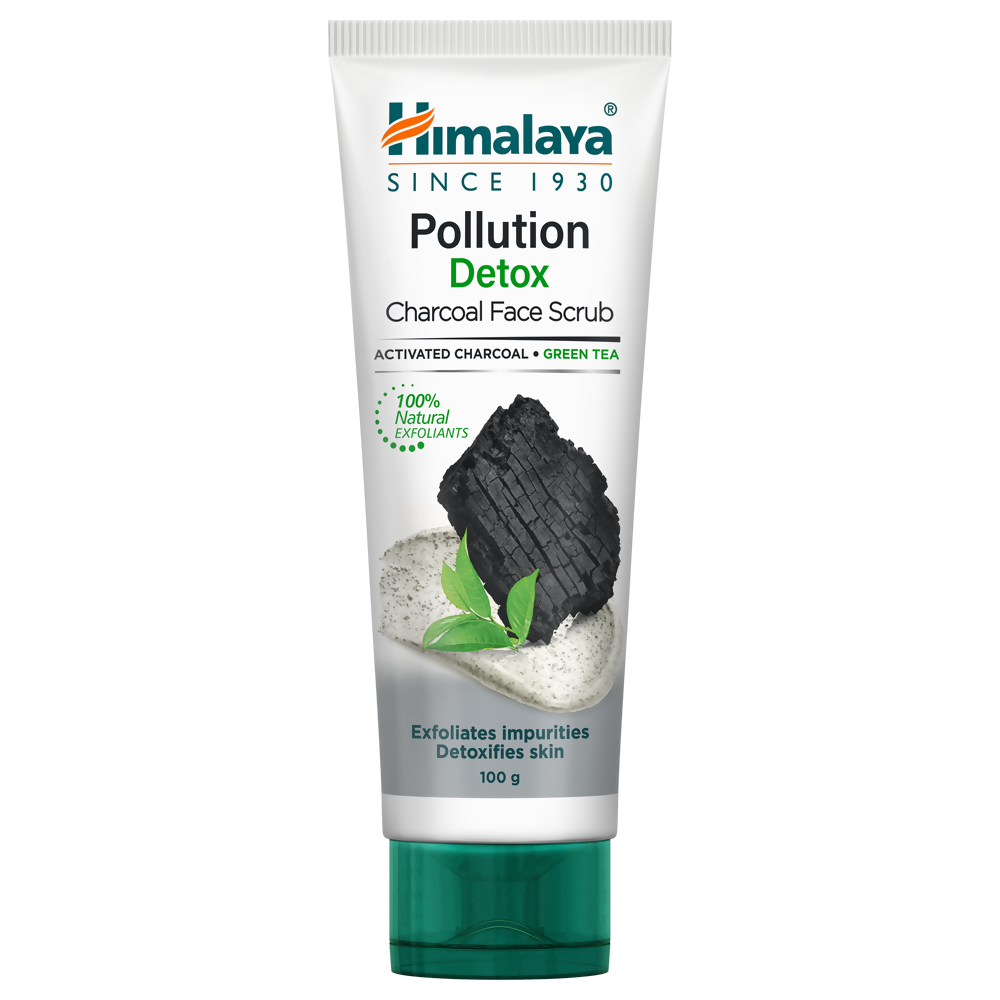 Himalaya Herbals Pollution Detox Charcoal Face Scrub - Grab2buy