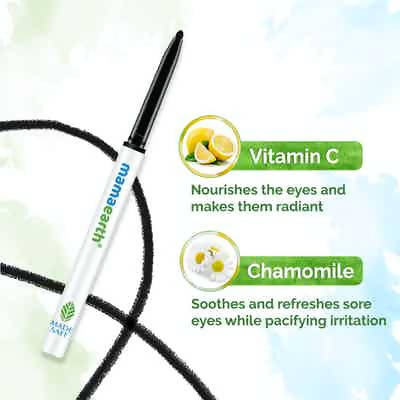 Mamaearth Charcoal Black Long Stay Kajal Vitamin C