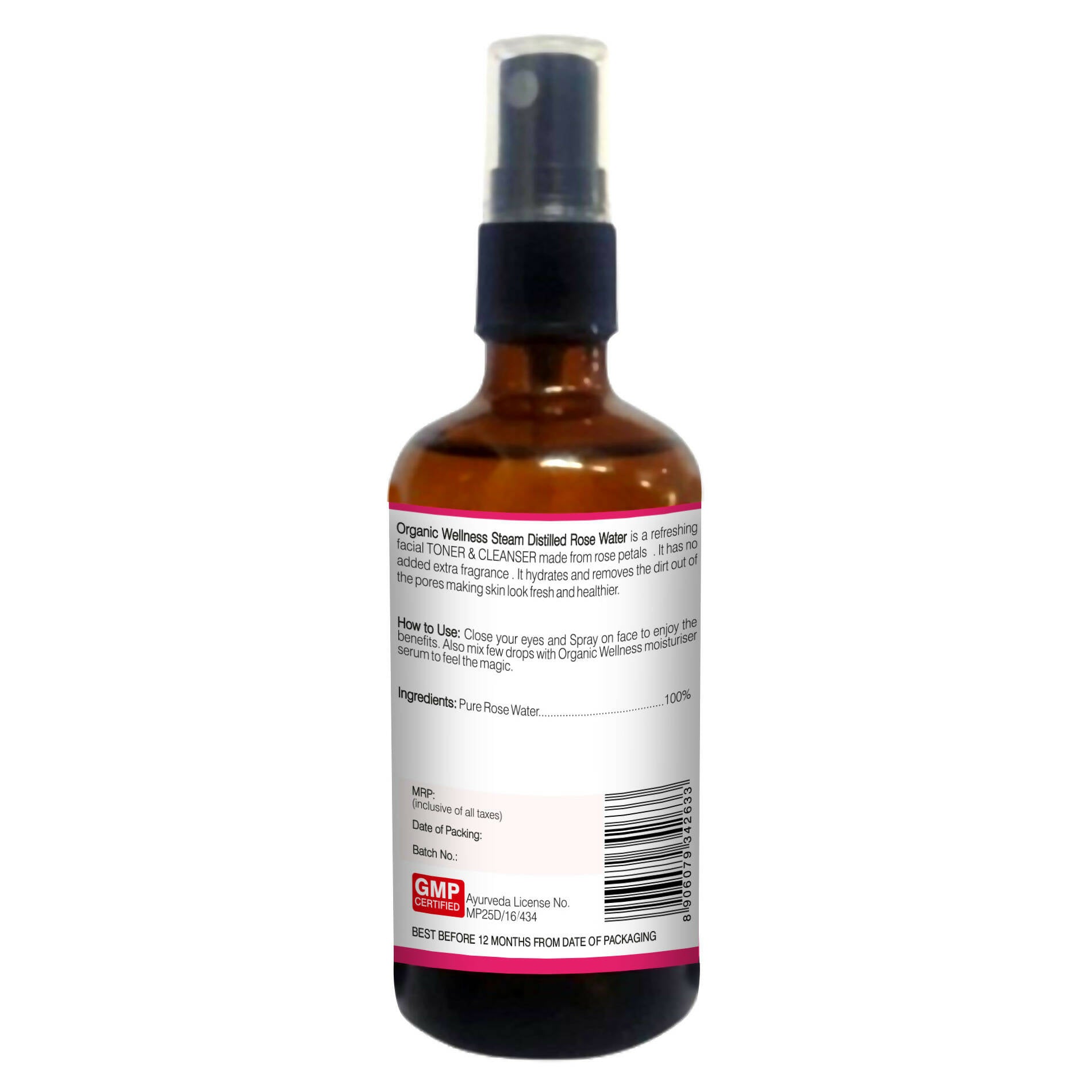 Organic Wellness Rose Water Gentle Cleanser - Grab2buy