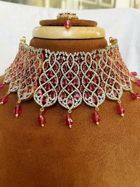 American Diamond Rose Plating Set By House of Ree
