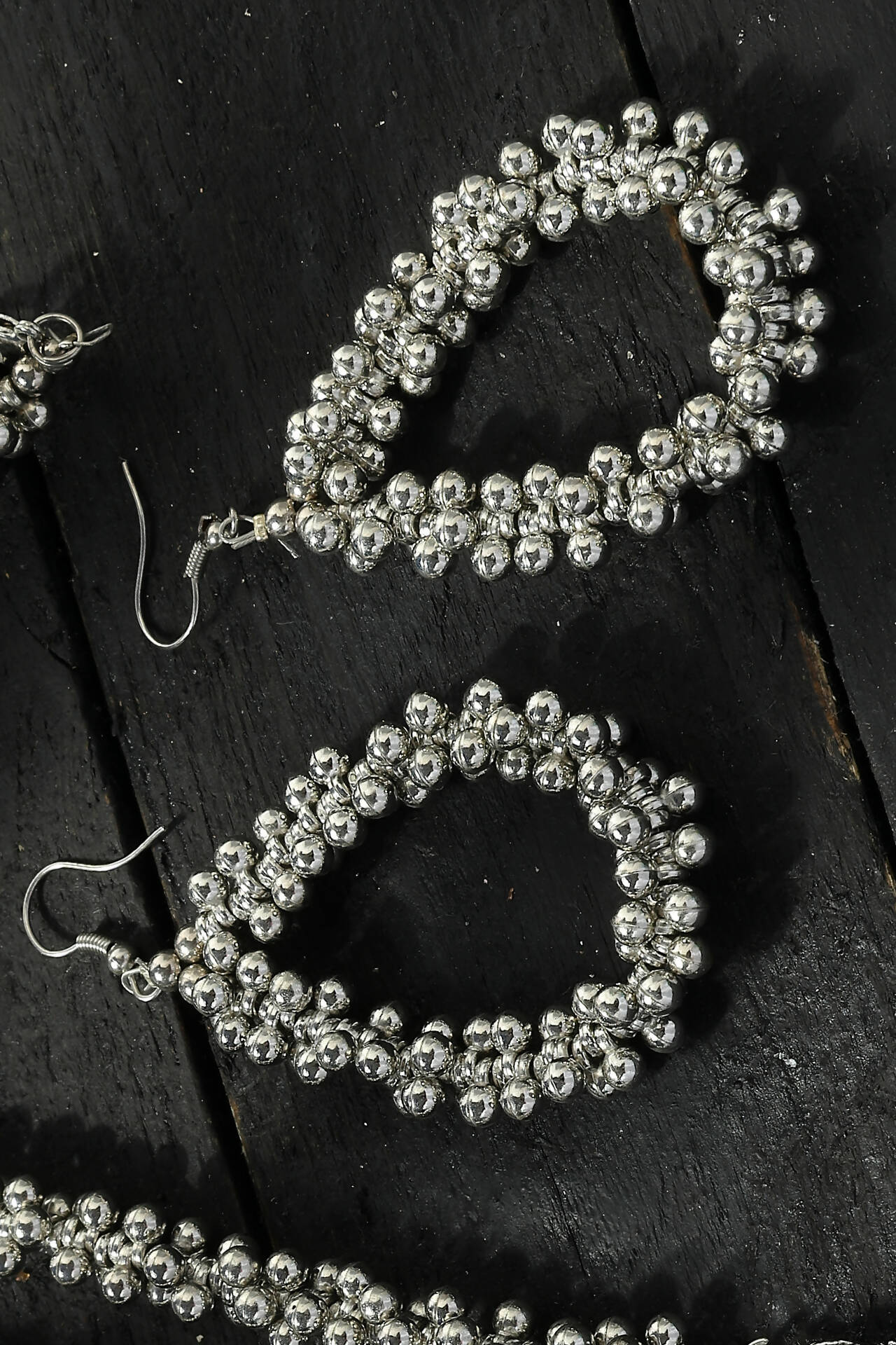 Mominos Fashion Johar Kamal Oxidised Silver-Plated Brass Finish Radha Kishan Long Necklace For Women - Grab2buy