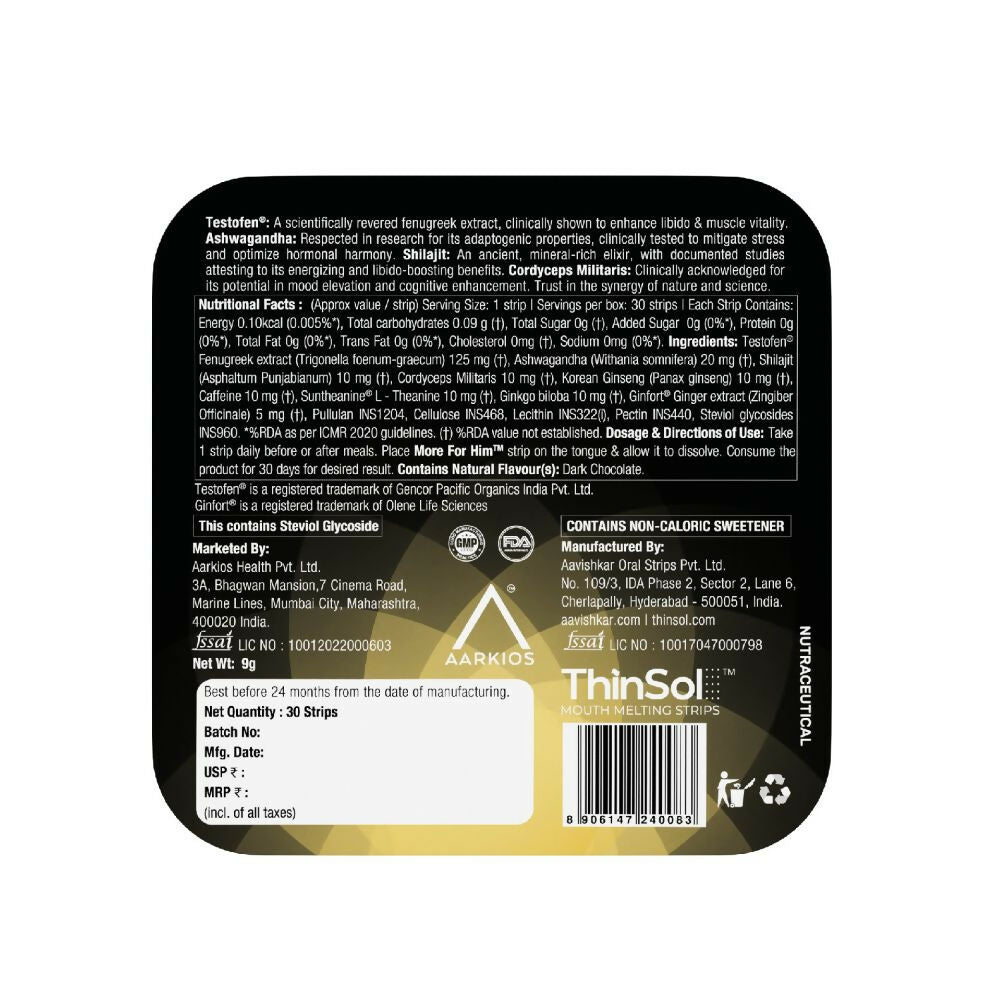 Aarkios More For Him Thi Solves Oral Strips - Grab2buy