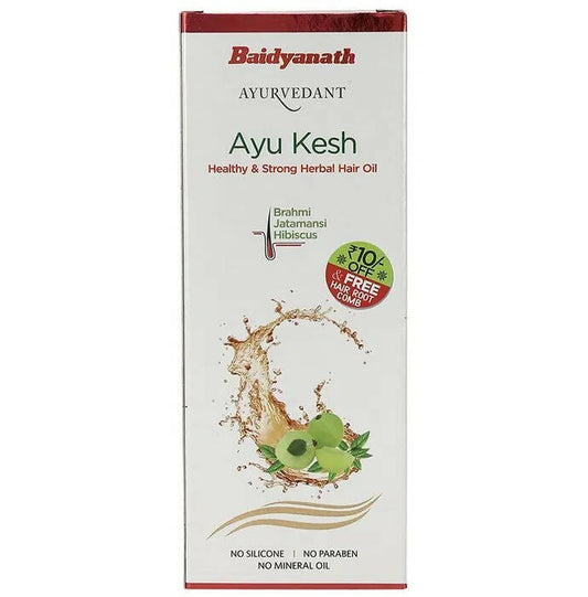 Baidyanath Jhansi Ayu Kesh Healthy And Strong Herbal Hair Oil - Grab2buy