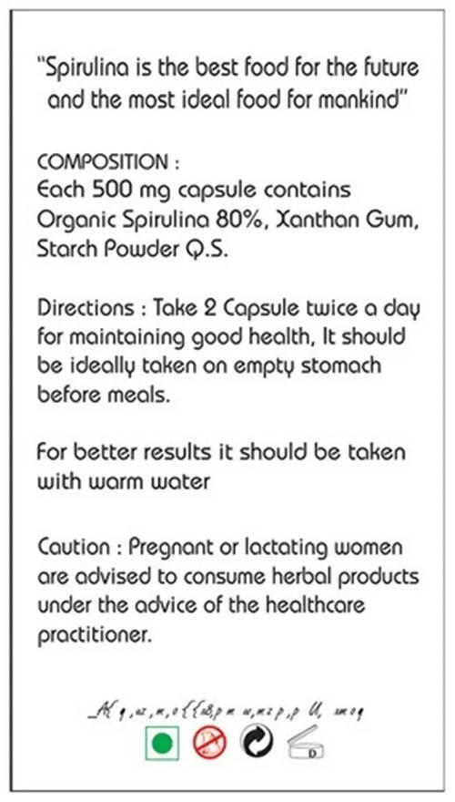 Basic Ayurveda Spirulina Capsule Grab2Buy Basic Ayurveda Grab2Buy