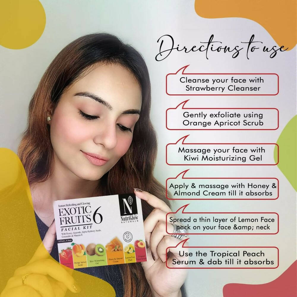 NutriGlow NATURAL'S Exotic Fruit Facial Kit - Grab2buy