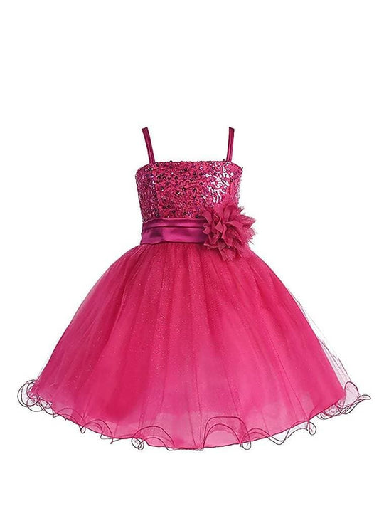 Asmaani Baby Girl's Pink Color Satin A-Line Frock (AS-DRESS_22135) - Grab2buy