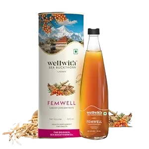 Wellwith Sea Buckthorn Femwin (Femwell) Ayurvedic Juice Grab2Buy Wellwith Grab2Buy