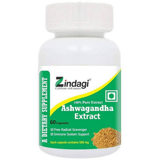 Zindagi Ashwagandha Extract Capsules - Grab2buy
