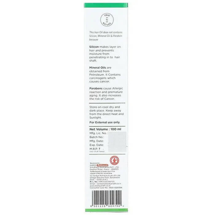 Baidyanath Jhansi Bhringraj Herbal Hair Oil - Grab2buy