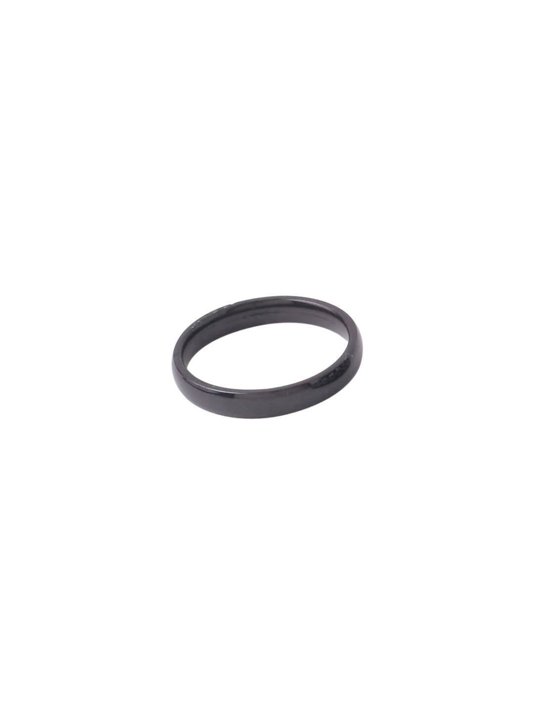 NVR Men's Black Stainless Steel Finger Ring - Grab2buy