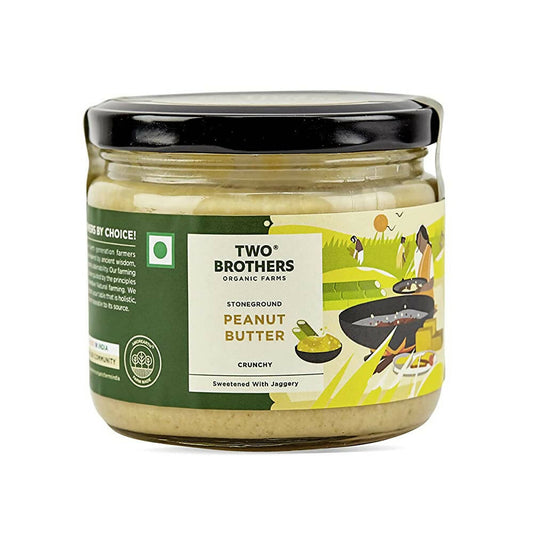 Two Brothers Organic Farms Peanut Butter Crunchy| Sweetened with Jaggery - Grab2buy
