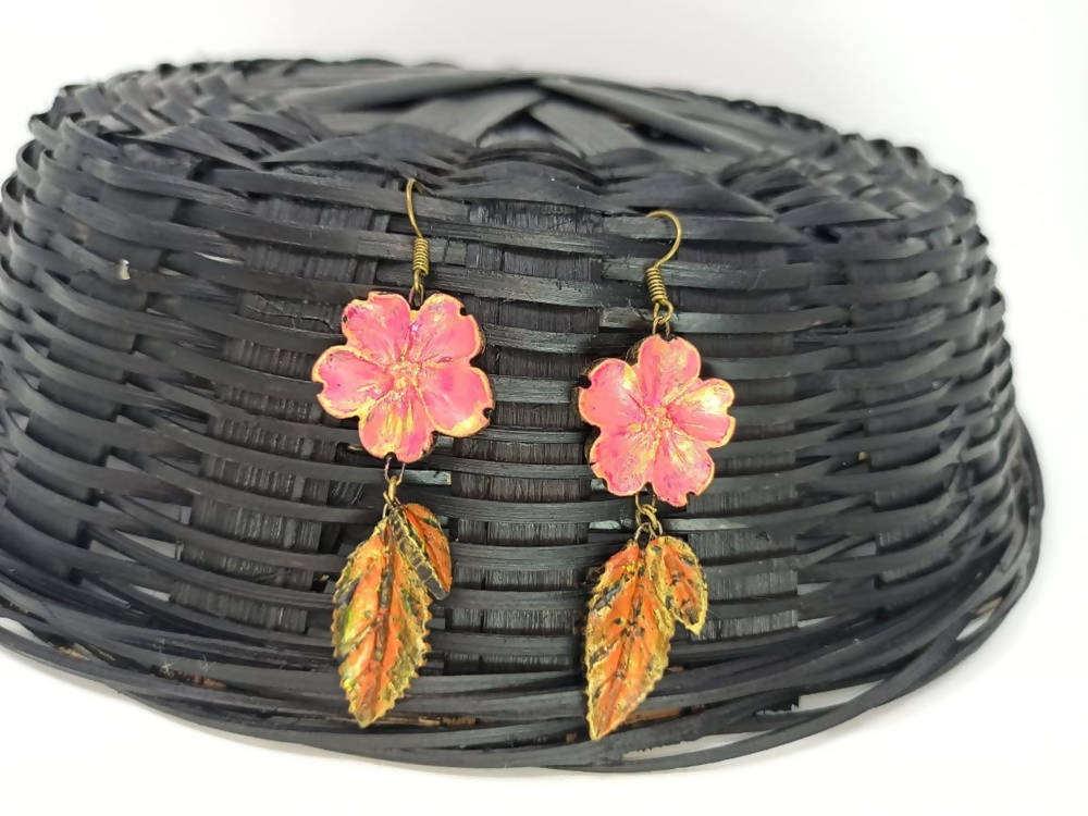Terracotta Beautiful Autumn Flower Hangings