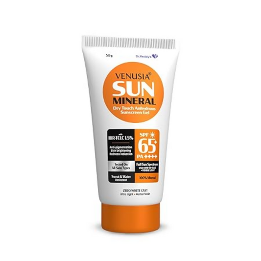 Dr. Reddy's Venusia Sun Mineral Sunscreen Gel SPF 65+ PA++++