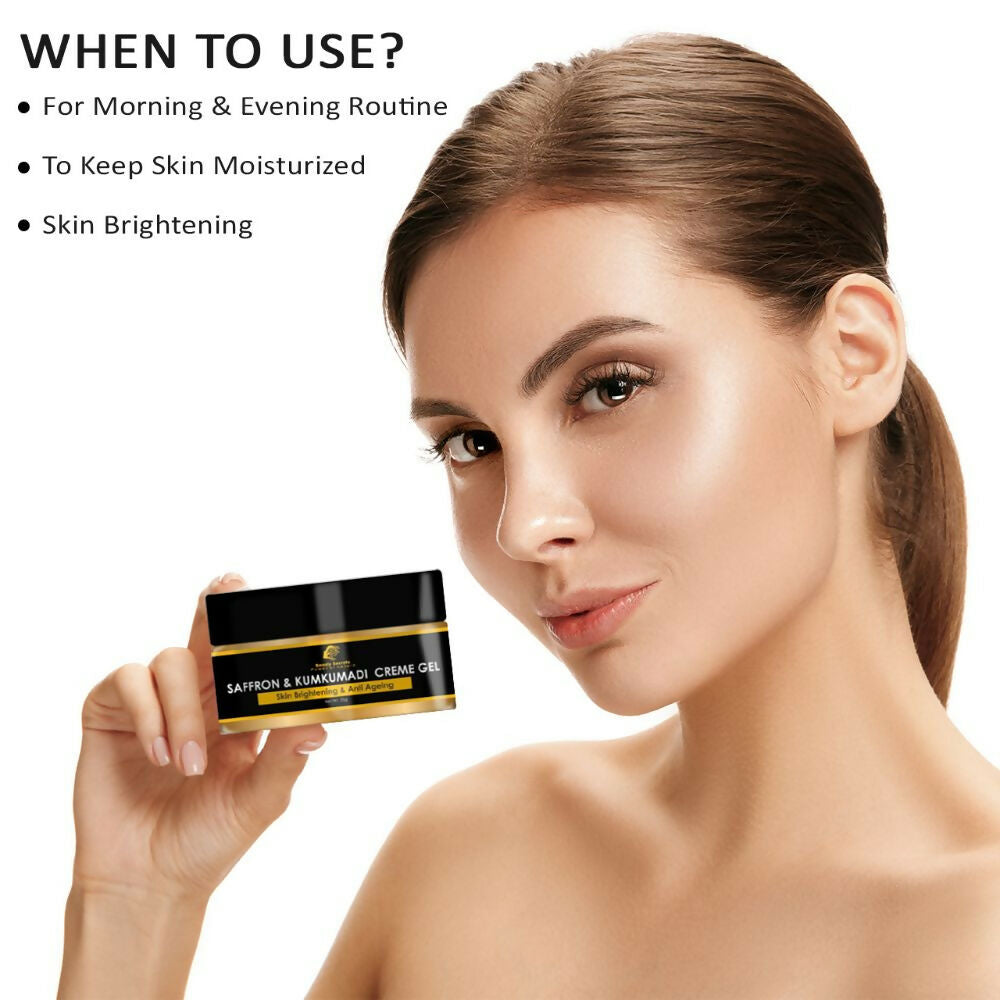 Beauty Secrets Saffron & Kumkumadi Face Cream Gel - Grab2buy
