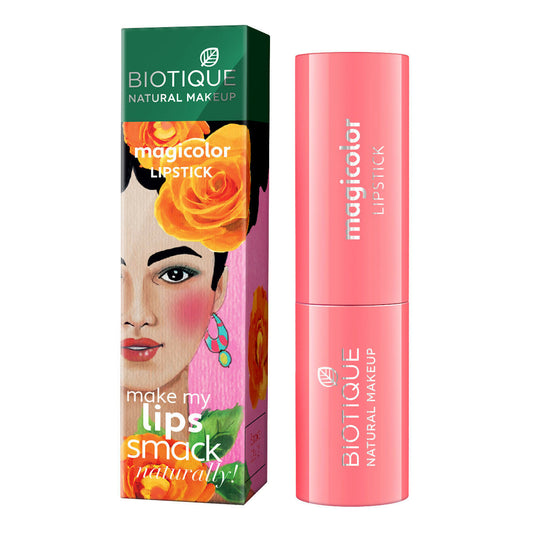 Biotique Magicolor Lipstick - Nudge Fudge