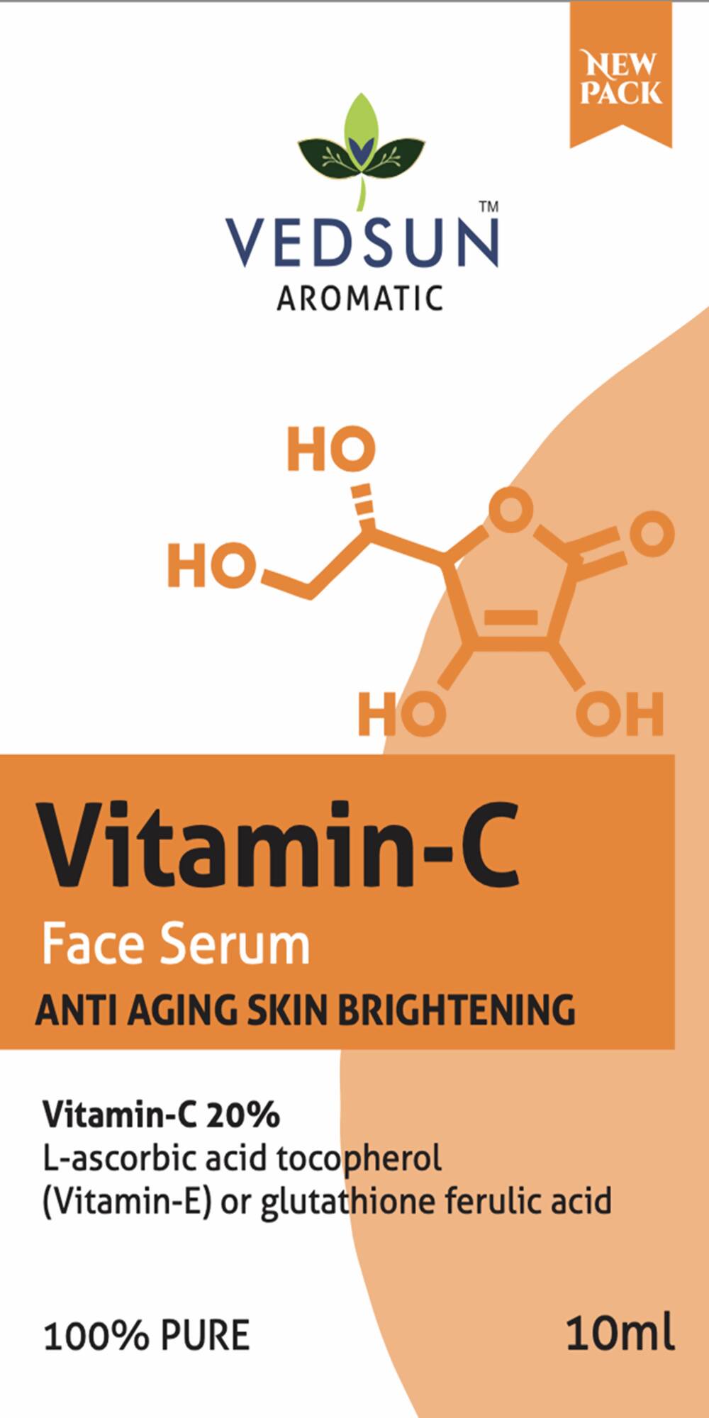 Vedsun Naturals Vitamin C Face Serum Anti Ageing Daily Glow for Men & Women - Grab2buy