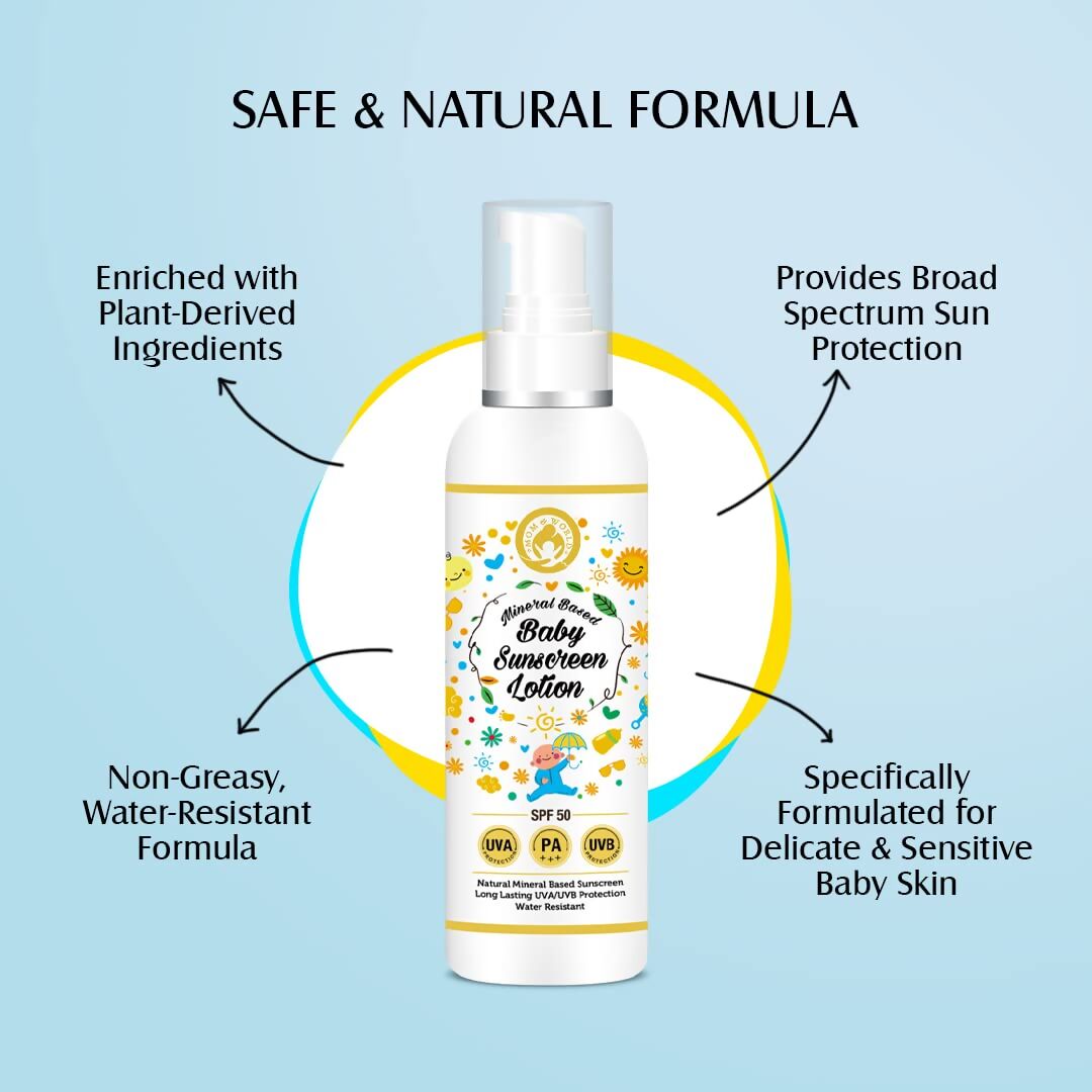 Mom & World Baby Sunscreen Lotion - Grab2buy
