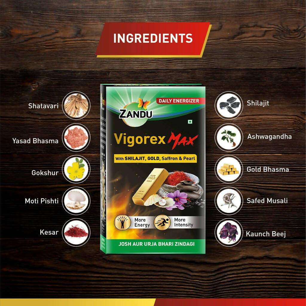 Zandu Vigorex Max Capsules - Grab2buy