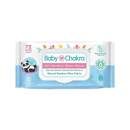 BabyChakra 99% Bamboo Water Soft Wipes