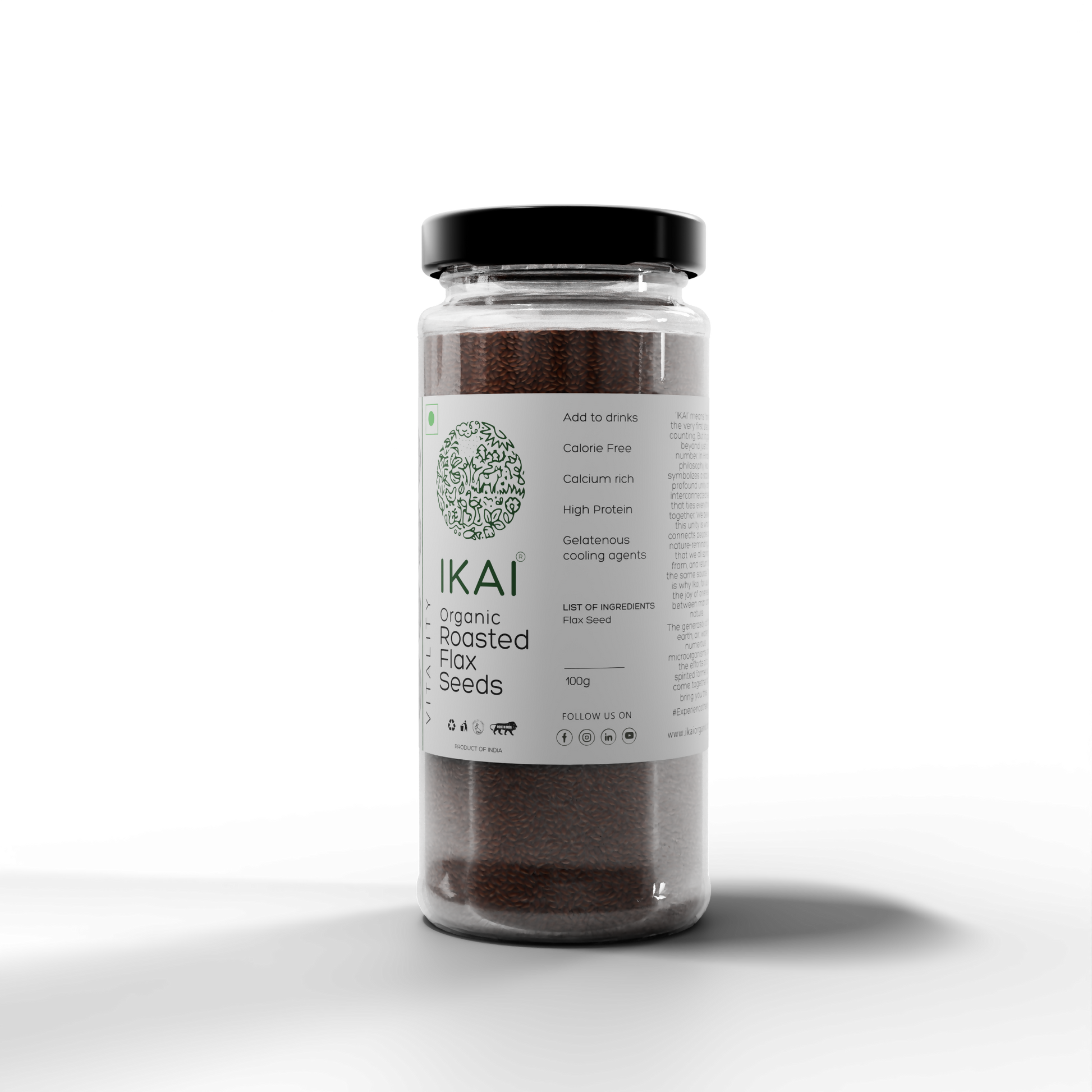 3 - Organic Flax Seeds - 100g
