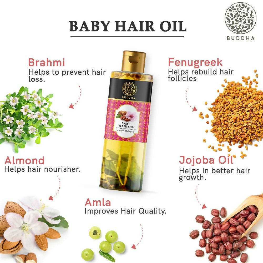 Buddha Natural Baby Hair Oil - Grab2buy