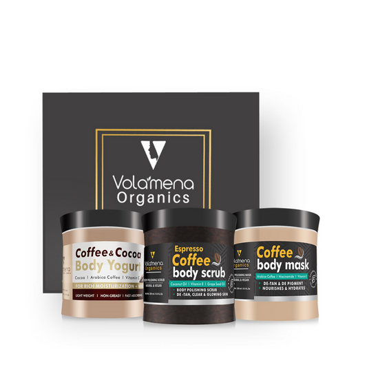 Volamena Organics Coffee De-Tan Body Polishing Kit Grab2Buy Volamena Grab2Buy