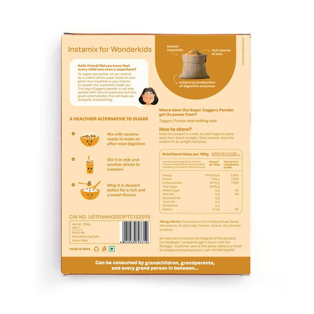 Conscious Food Super Jaggery Powder - Grab2buy