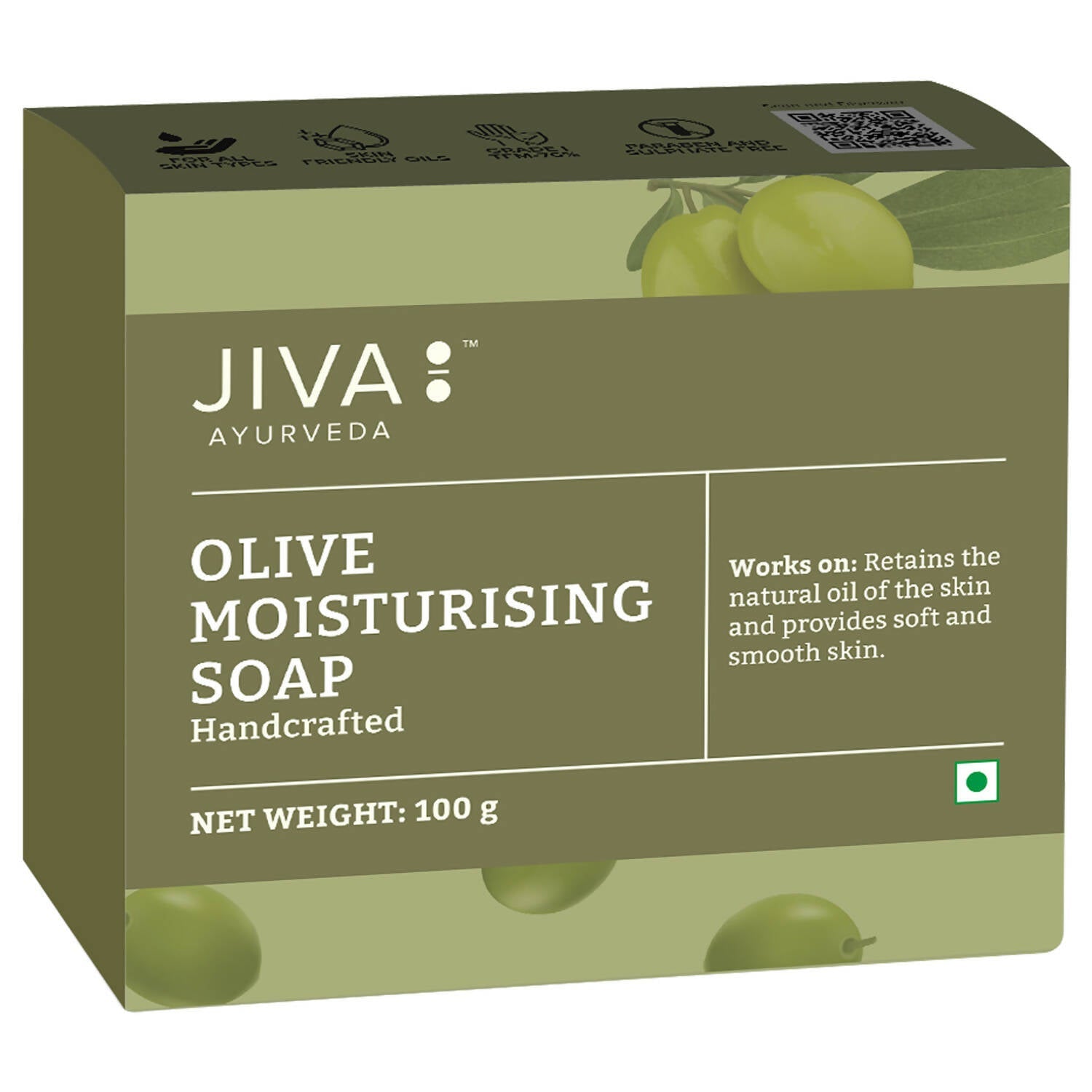 Jiva Ayurveda Olive Moisturising Soap - Grab2buy