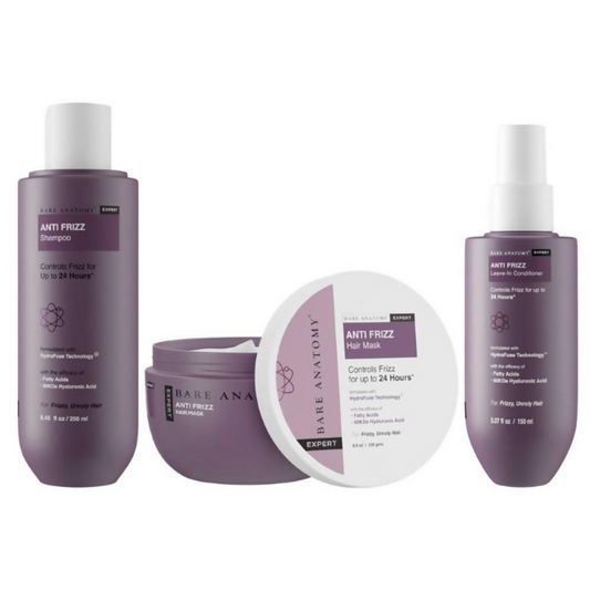 Bare Anatomy Anti Frizz Regime With Shampoo, Hair Mask & Leave In Conditioner Grab2Buy Bare Anatomy Grab2Buy