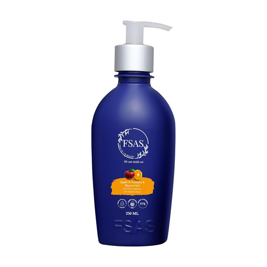 FSAS Health and Beauty Apple and Vitamin E Shower Gel - Green Mandarin & Bergamot Lemon Fragrance
