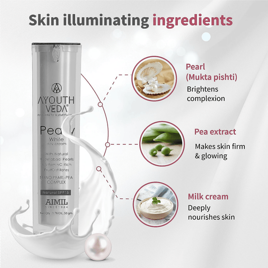 Ayouthveda Pearly White Day Cream - Grab2buy