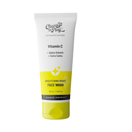 Chemist At Play Vitamin C Brightening Boost Face Wash, Cleans Oil & Dirt, Fades Dark Spots Grab2Buy Chemist At Play Grab2Buy