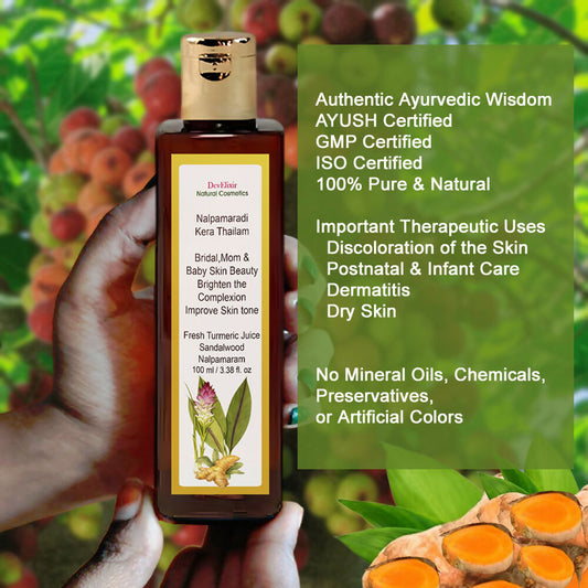 DevElixir Nalpamaradi Kera Thailam Skin Bright & Even Tone Grab2Buy DevElixir Grab2Buy