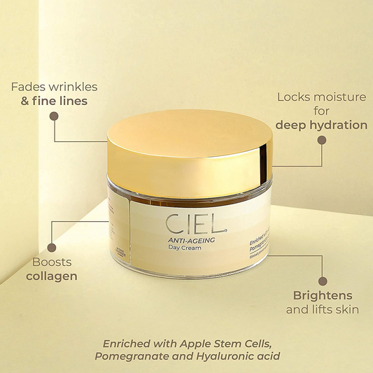 Ciel Anti-Ageing Day Cream For Glowing Skin Moisturizer With Vitamin C & Hyaluronic Acid Grab2Buy Ciel Grab2Buy