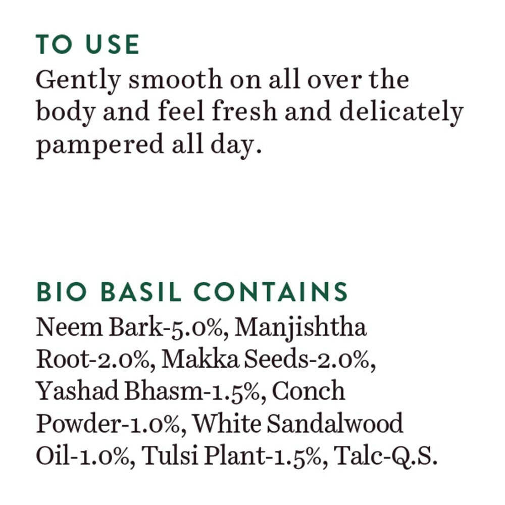 Biotique Basil & Sandalwood Refreshing Body Powder - Grab2buy