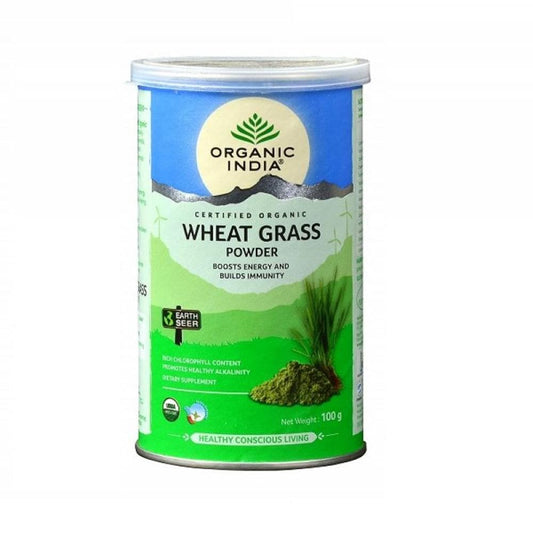 Organic India Wheat Grass Powder - 100 Gm - Grab2buy