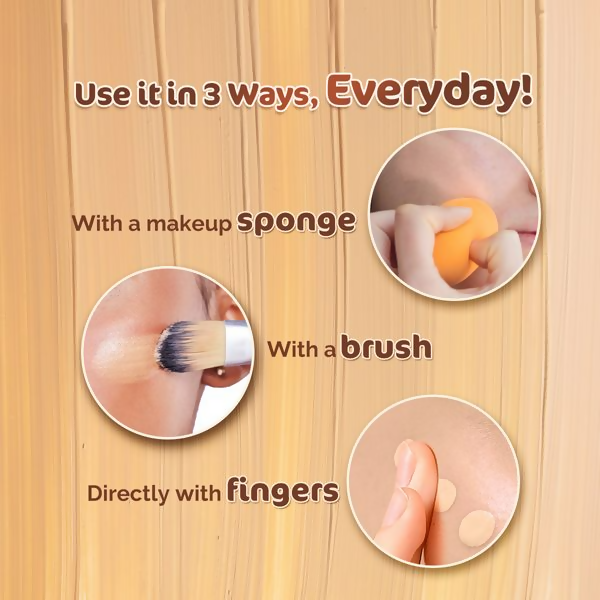 Mamaearth Hydra-Glow Full Coverage Foundation With Vitamin C & Turmeric - Nude Glow - Grab2buy