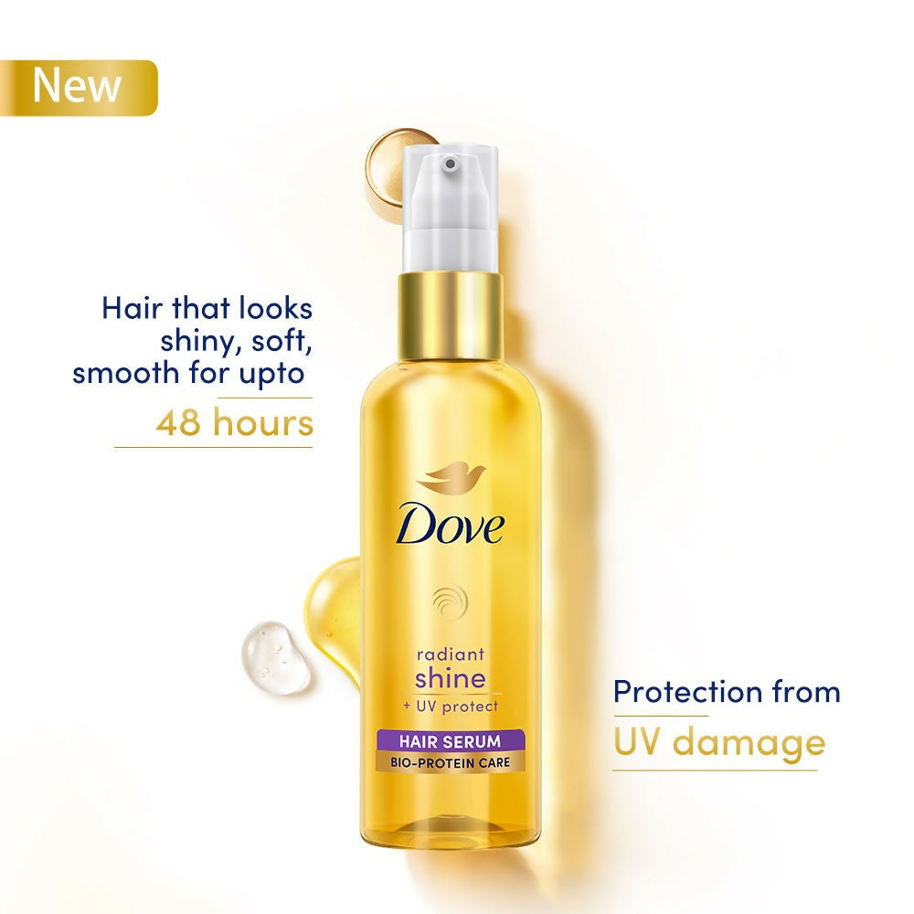 Dove Radiant Shine + UV Protect Hair Serum - Grab2buy