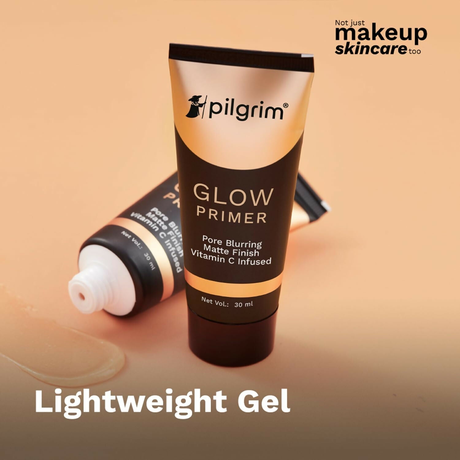 Pilgrim Glow Primer Pore Blurring Matte Finish Vitamin C Infused - Grab2buy