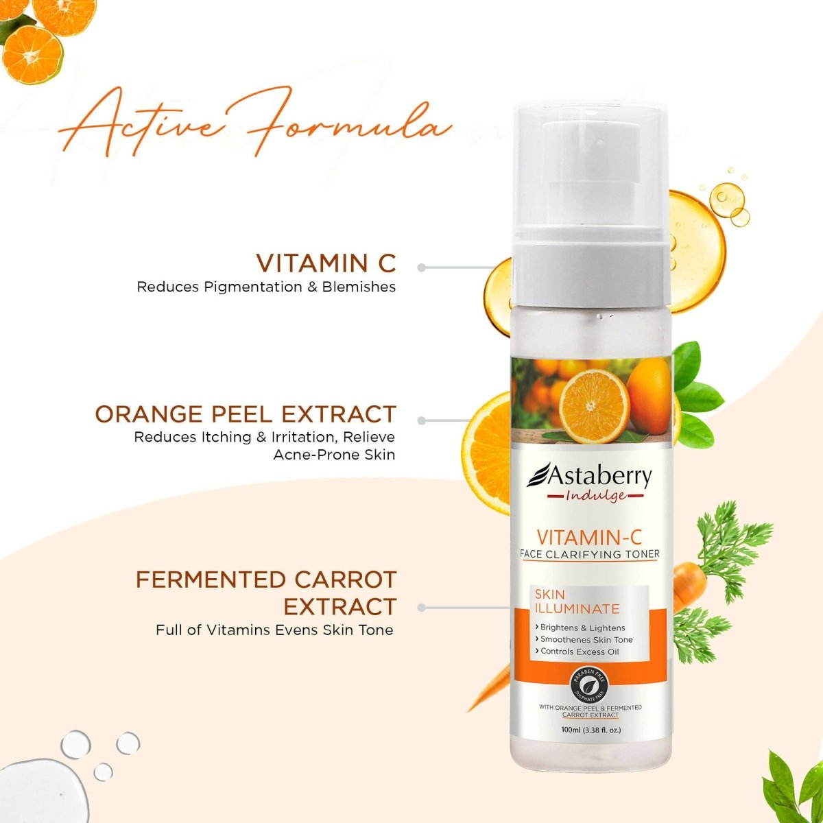 Astaberry Indulge Vitamin C Facial Toner - Grab2buy