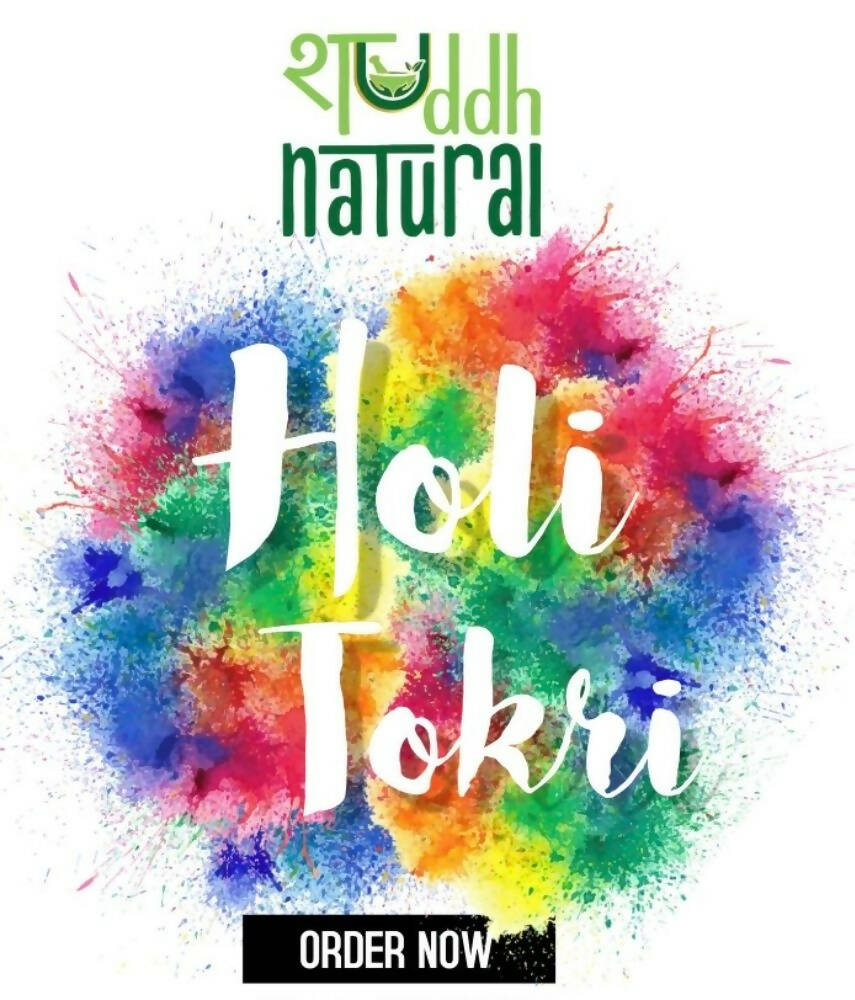 Shuddh Natural Ubtan Based Herbal Gulal | Ayurvedic Thandai Powder |Kashmiri Kahwa |Natural Honey | Holi Gift Hamper - Grab2buy