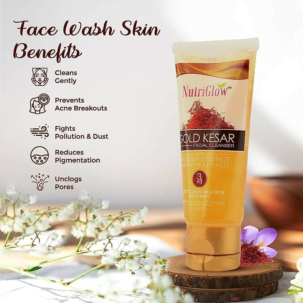 NutriGlow Gold Kesar Face Wash - Grab2buy
