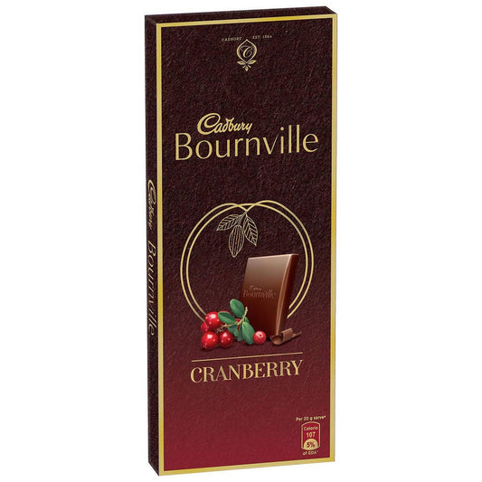 Cadbury Bournville Cranberry Dark Chocolate Bar - Grab2buy