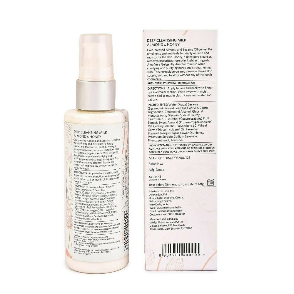 Mantra Herbal Deep Cleansing Milk Almond and Honey - Grab2buy