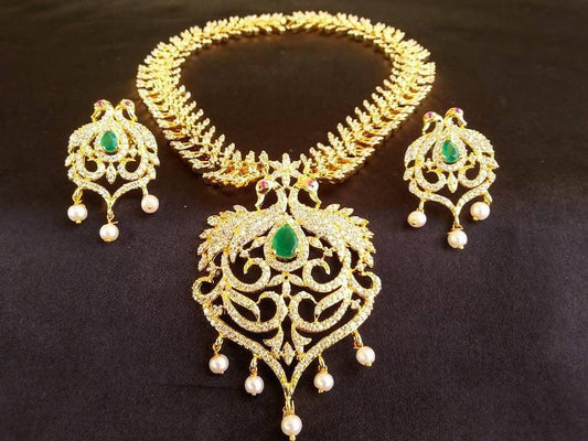 Ad Emerald Peacock Bridal Jewelry Grab2Buy Mokshi Collections Grab2Buy
