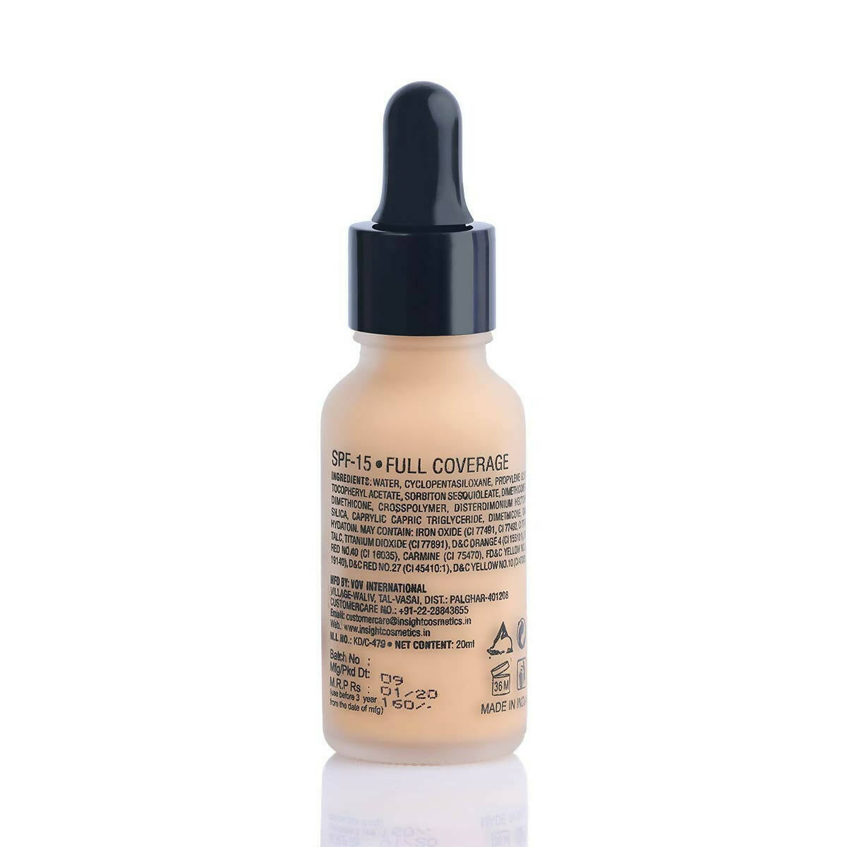 Insight Cosmetics Ultra-Thin Second Skin Long Wear Liquid Foundation - Sun Beige - Grab2buy
