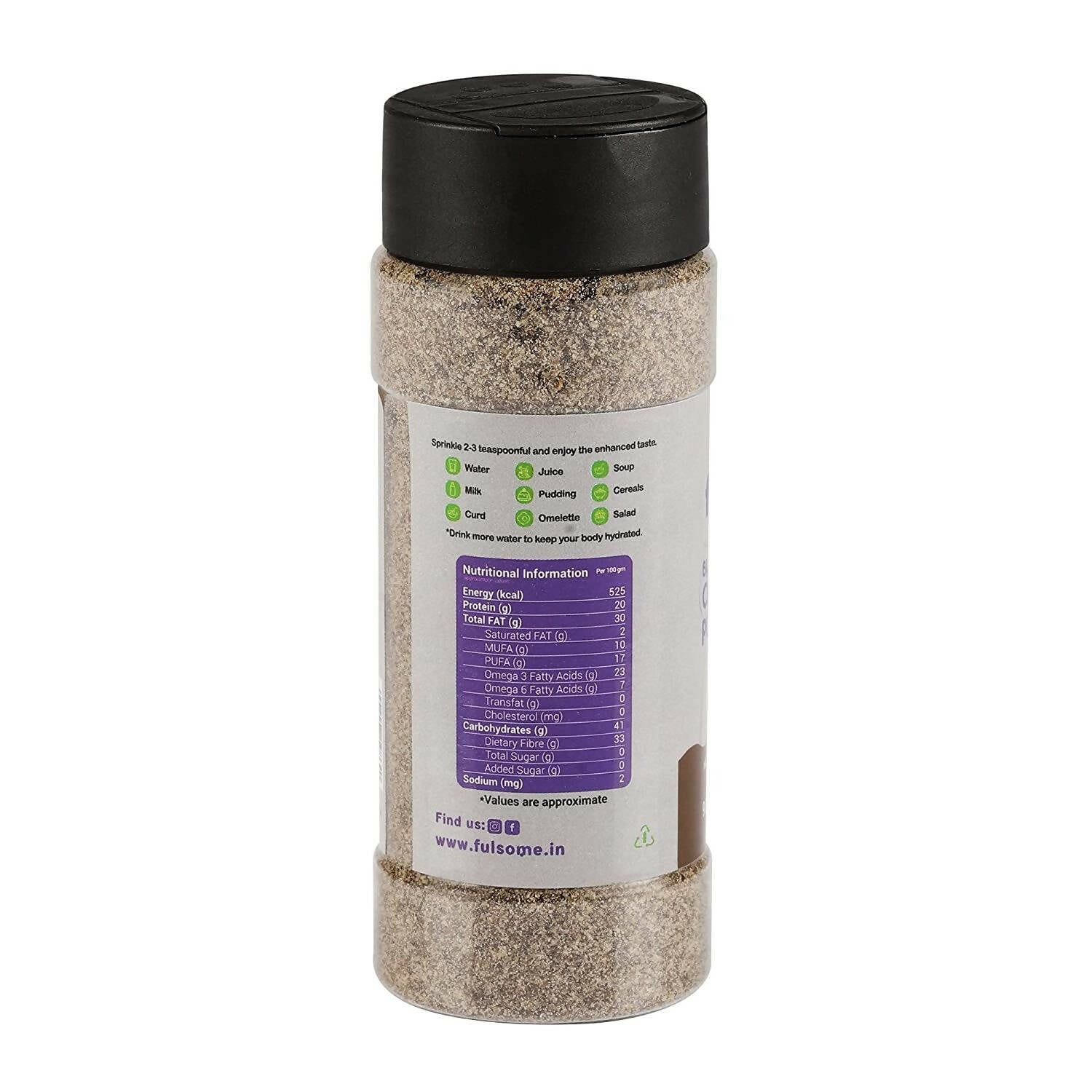 Fulsome Black Chia Seeds Powder (Roasted) - Grab2buy